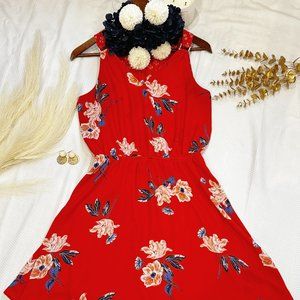 flower printed dress